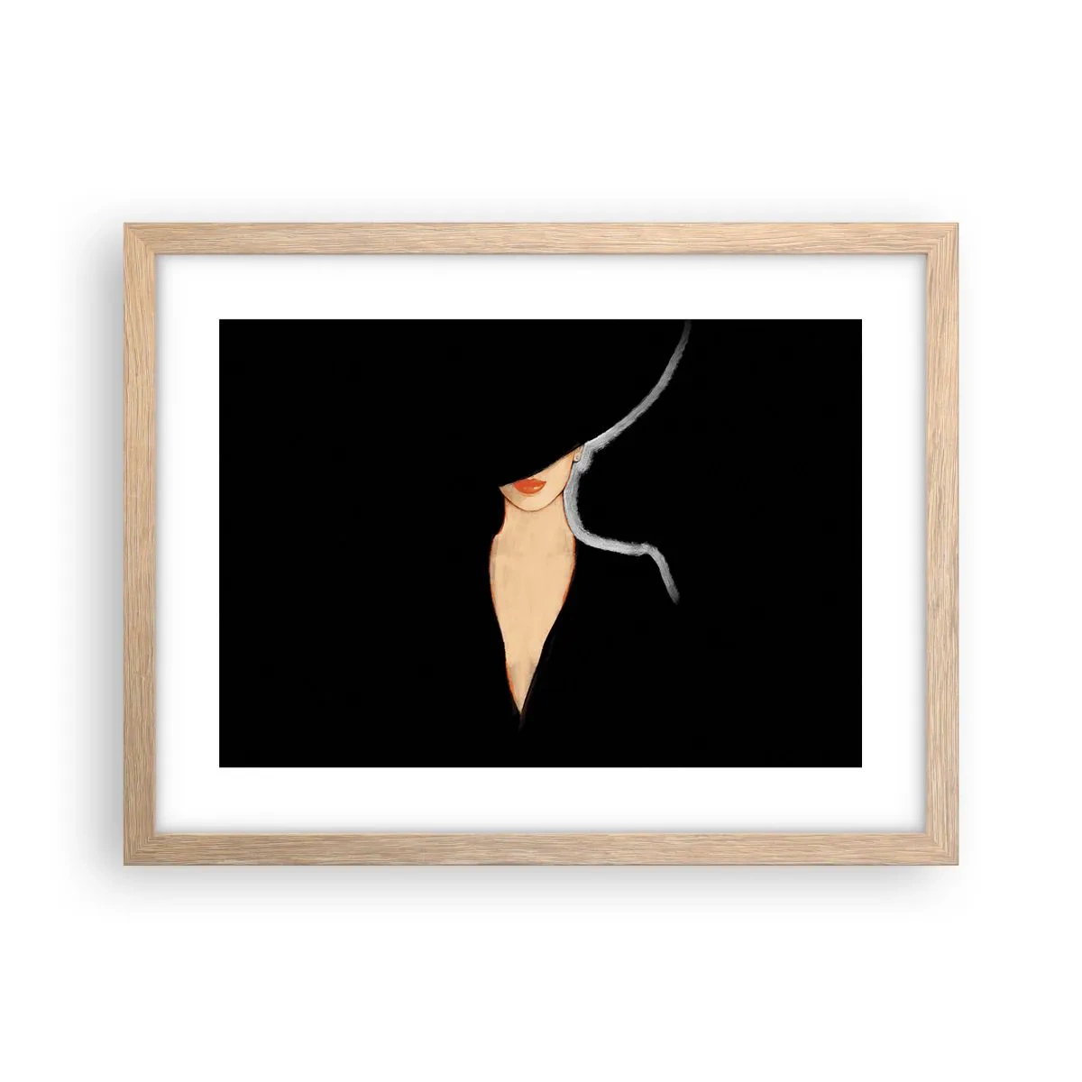Affisch i ram av ljusek - Elegans och stil - 40x30 cm