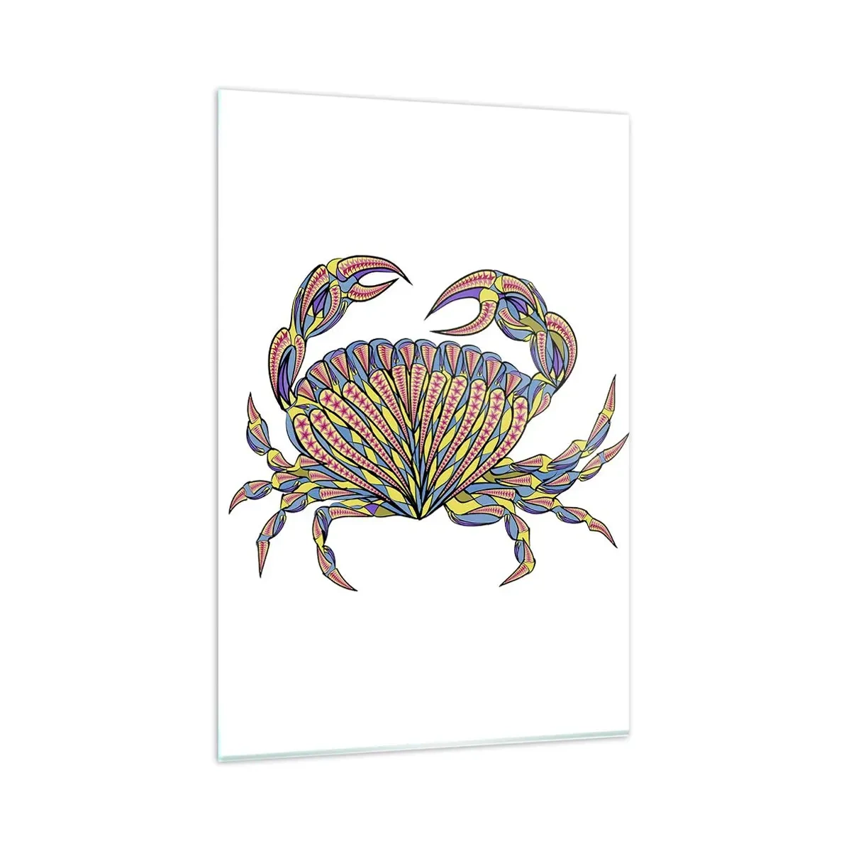 Glastavla - Bild på glas - Havssmycken - 80x120 cm