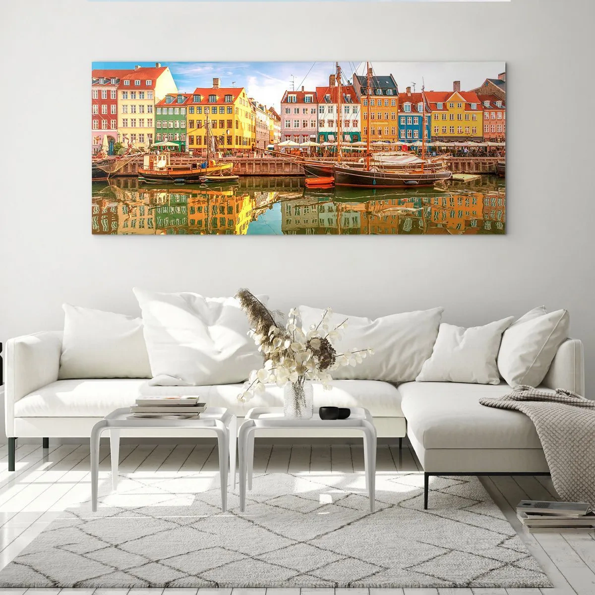 Glastavla - Bild på glas - Vid spegelklart vatten - 100x40 cm