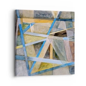 Canvastavla - Bild på duk - Rakt fram eller diagonalt? - 30x30 cm