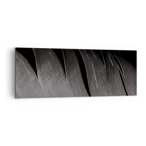 Canvastavla - Bild på duk - Fjäder - en underbar konstruktion - 140x50 cm