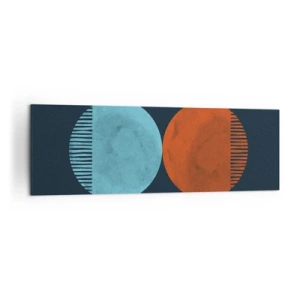 Canvastavla - Bild på duk - Endast geometri? - 160x50 cm