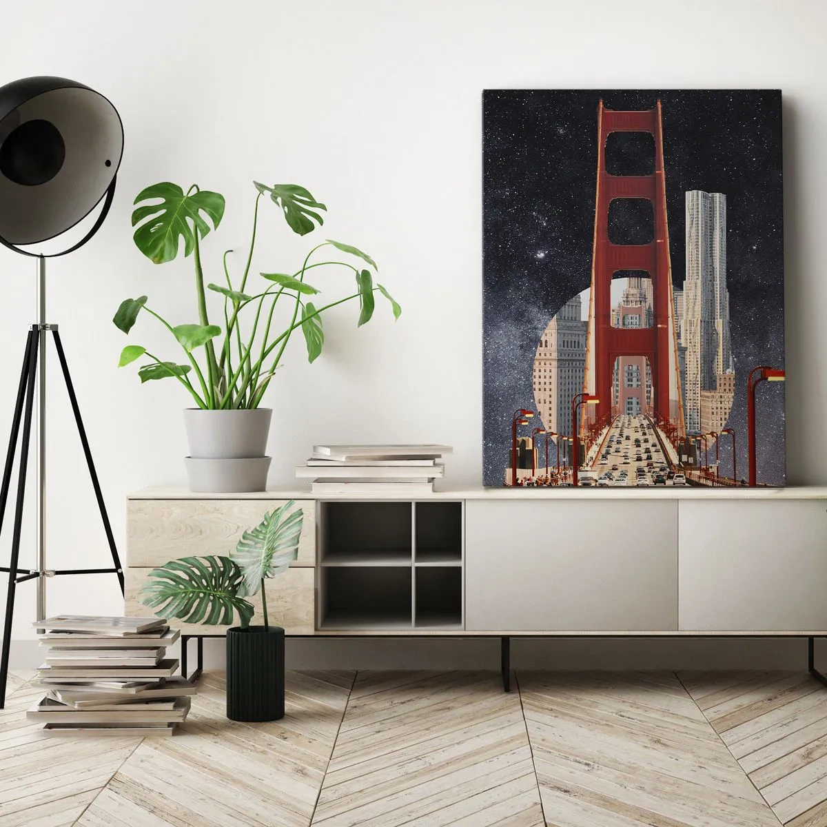 Canvastavla - Bild på duk - Alltid i centrum - 50x70 cm