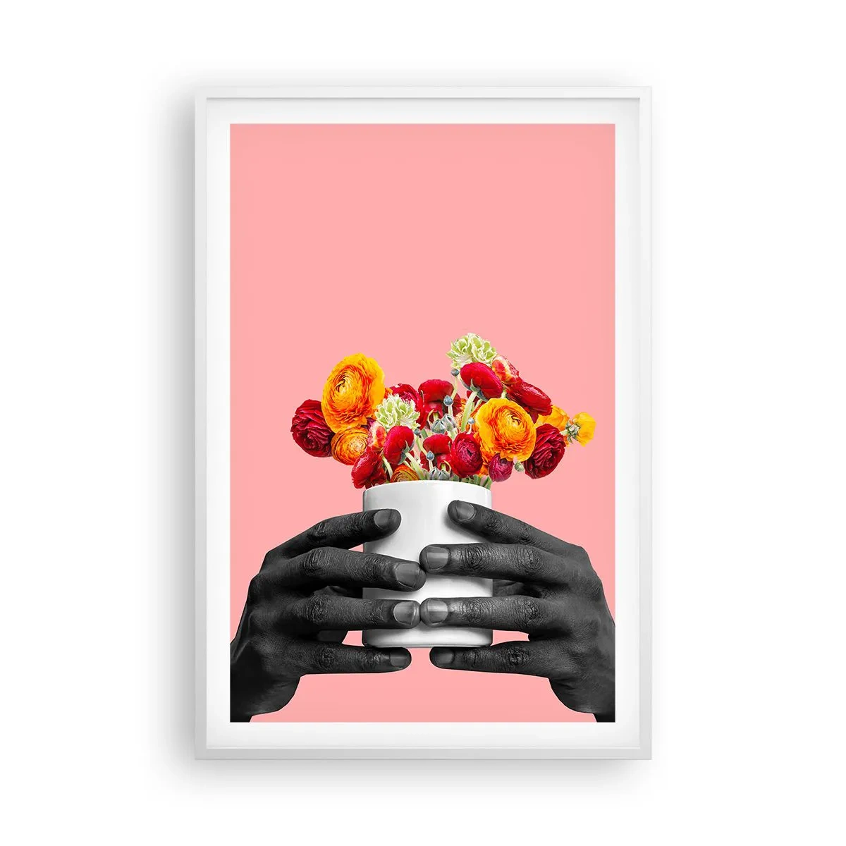 Affisch i vit ram - Livets apoteos - 61x91 cm