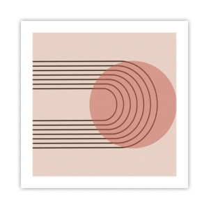 Affisch - Ostoppad attraktionskraft - 50x50 cm