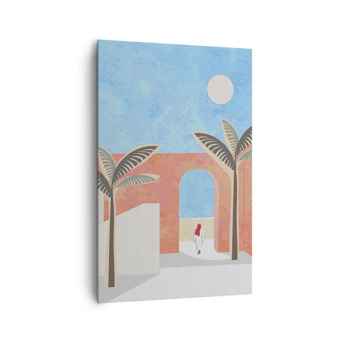 Canvastavla - Bild på duk - En arabisk dag - 80x120 cm