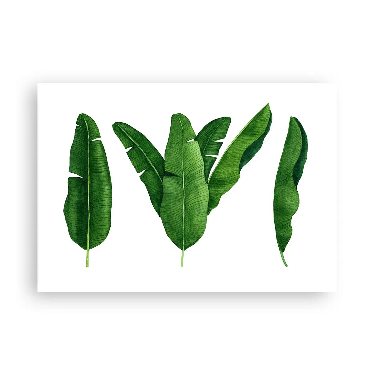 Affisch - Grön symmetri - 100x70 cm