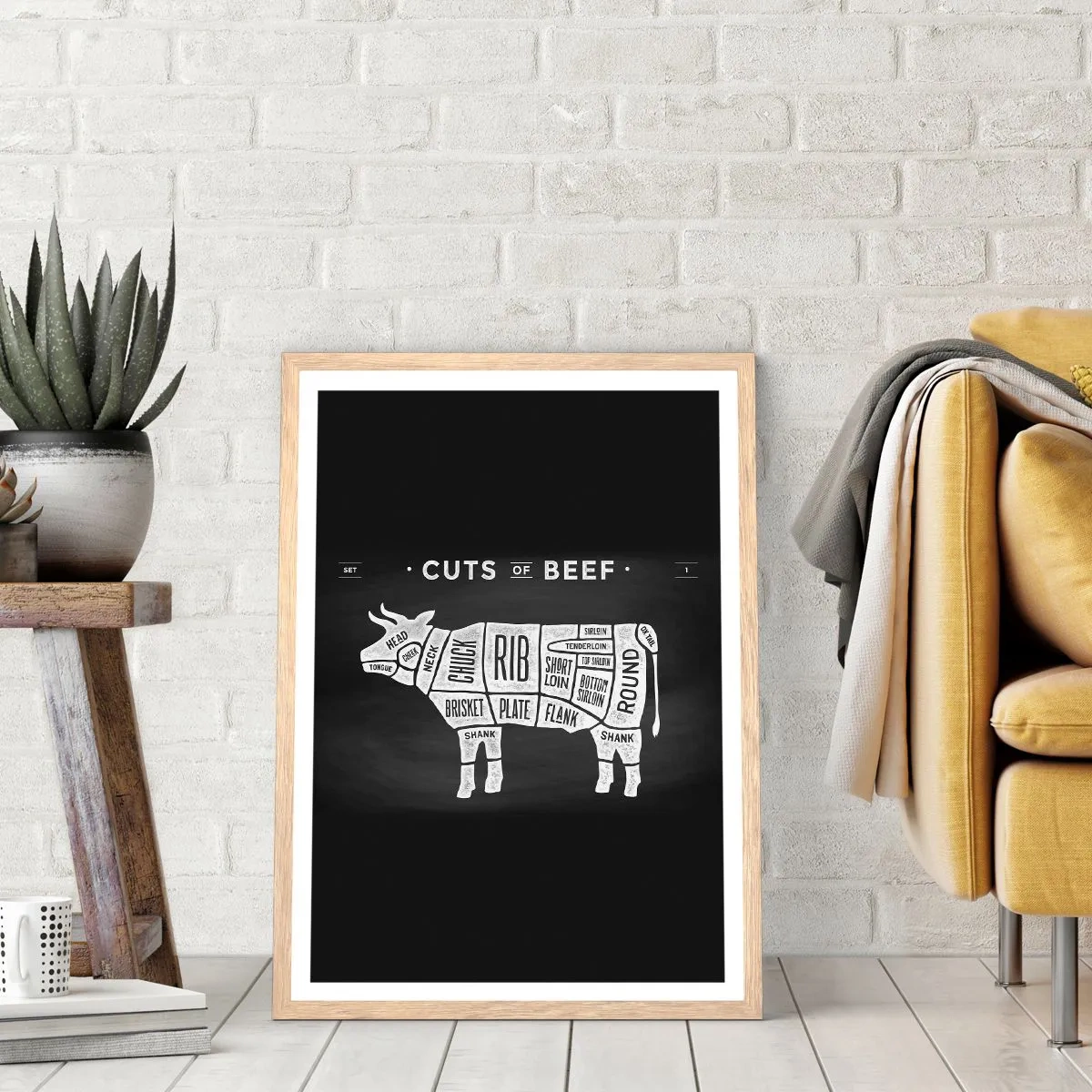 Affisch i ram av ljusek - Styckarens ABC - 70x100 cm