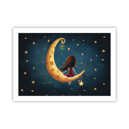 Affisch - En gång i tiden... - 70x50 cm