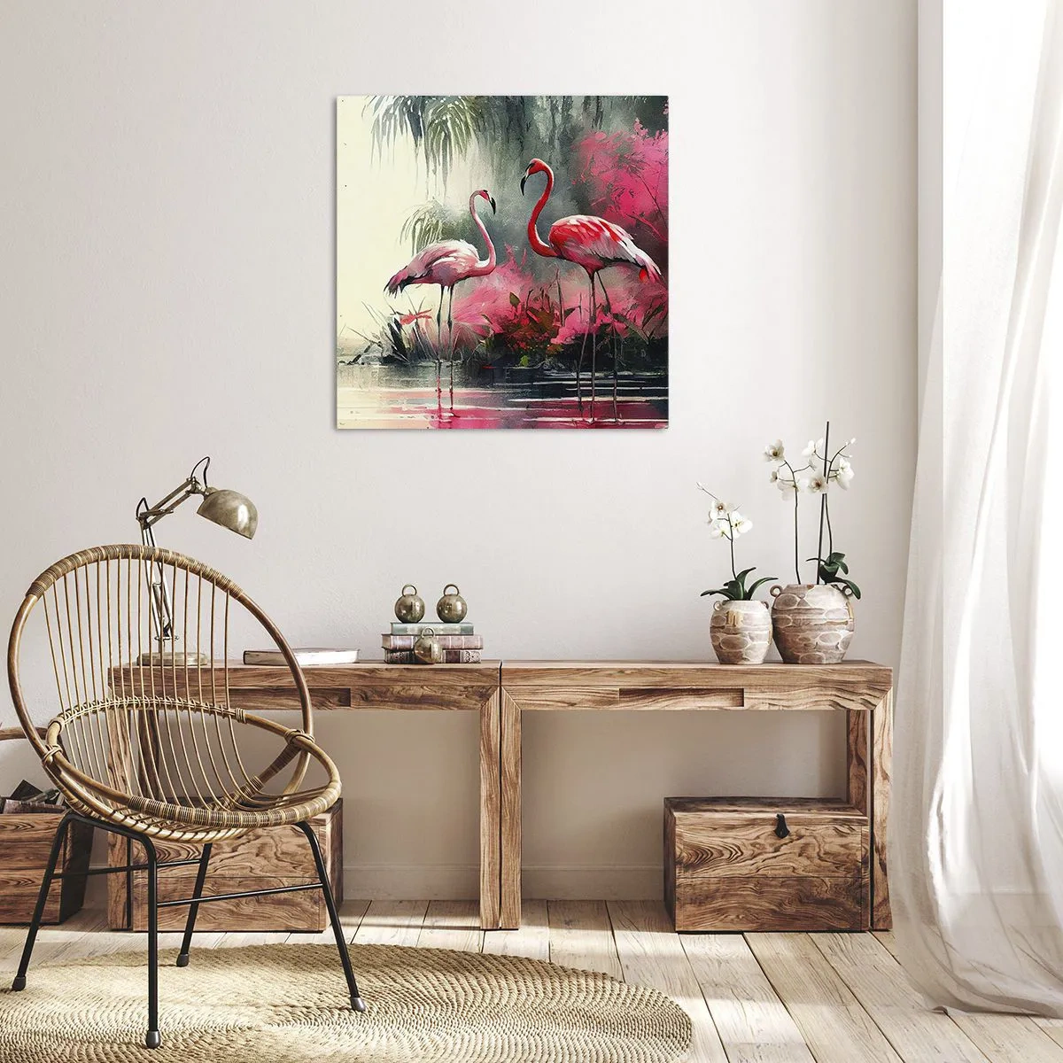 Canvastavla - Bild på duk - En lektion i naturlig charm - 60x60 cm