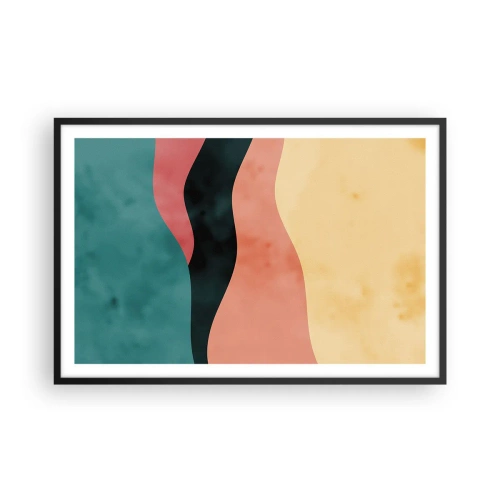 Affisch i svart ram - Enig oenighet - 91x61 cm