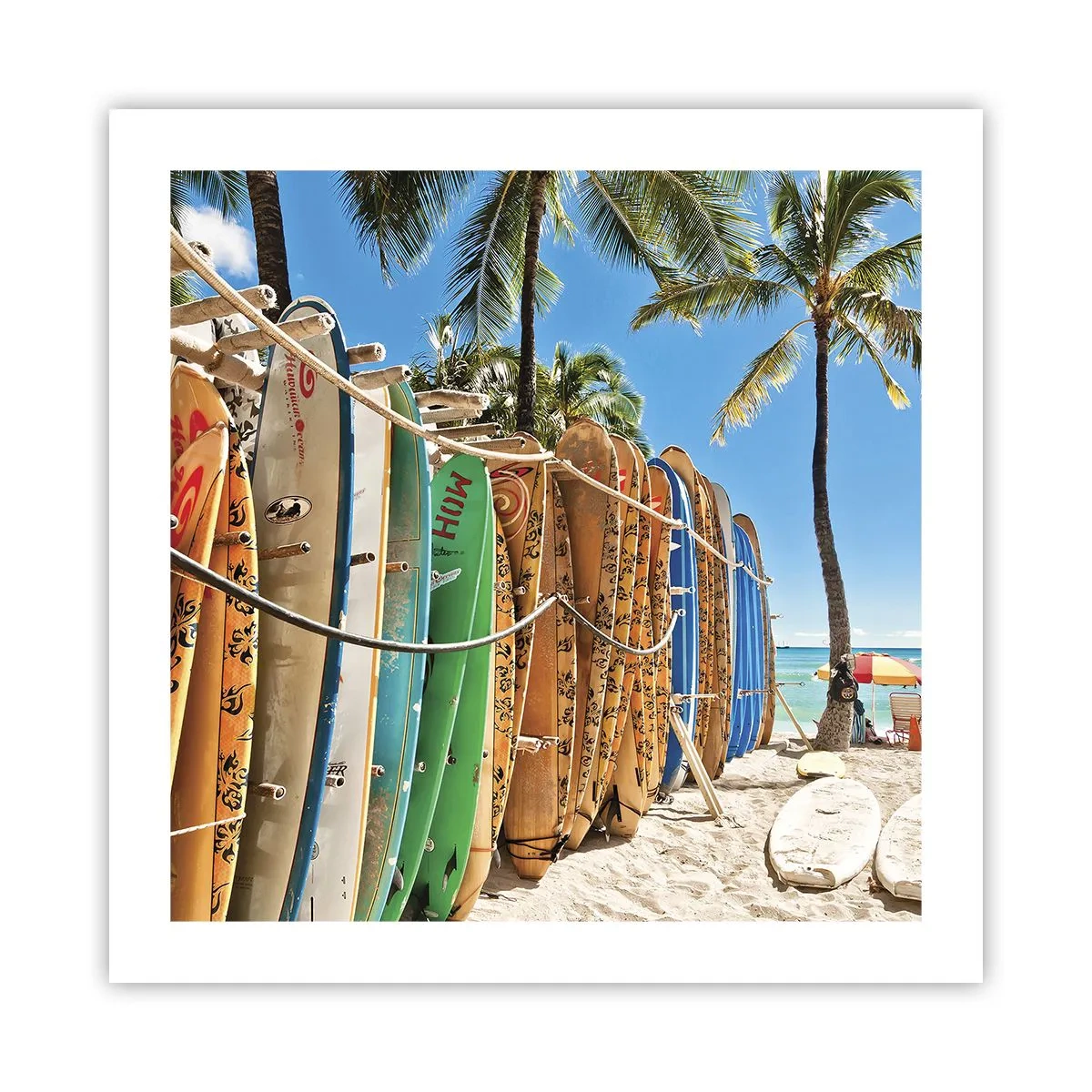 Affisch - Solig lek - 50x50 cm