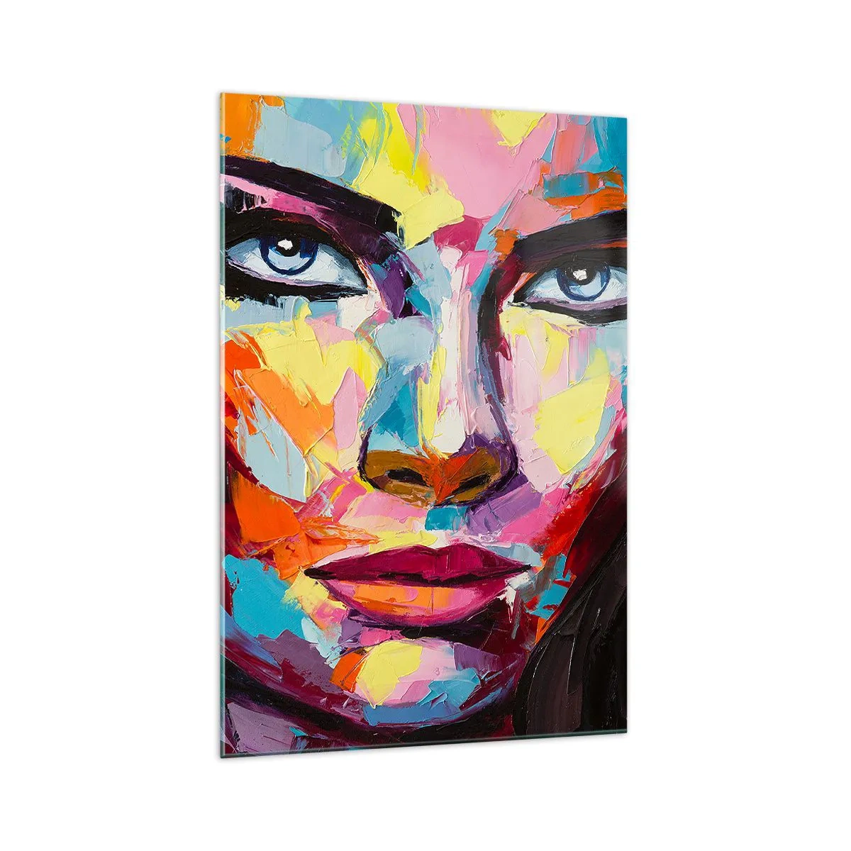 Glastavla - Bild på glas - Själen är också färgglad - 70x100 cm