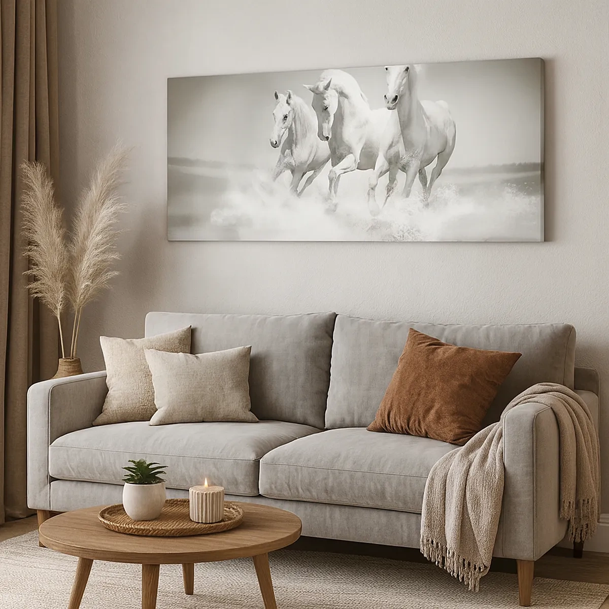 Canvastavla - Bild på duk - Vit vildhet - 30x30 cm