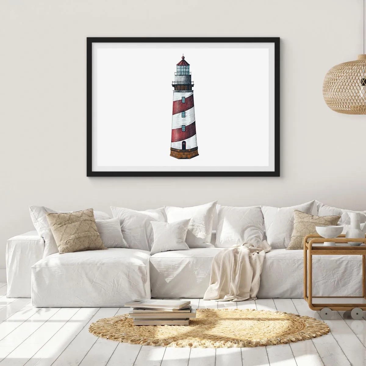 Affisch i svart ram - Alltid på sin vakt - 70x50 cm