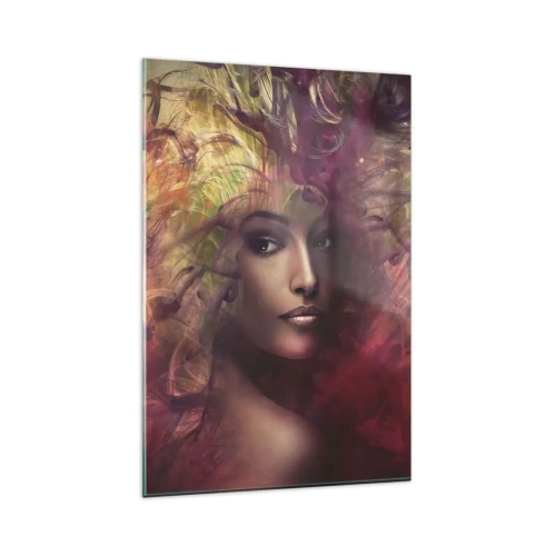 Glastavla - Bild på glas - Här är jag! - 80x120 cm