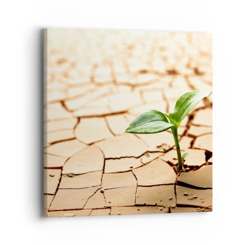 Canvastavla - Bild på duk - Obesegrad livskraft - 40x40 cm