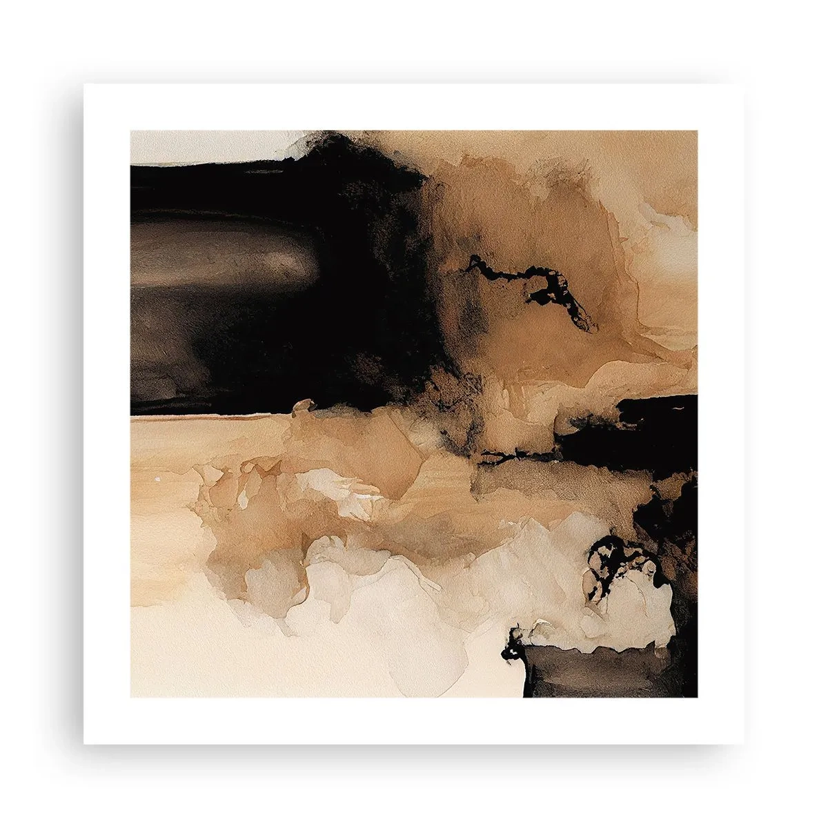 Affisch - Intrigerande abstraktion - 50x50 cm