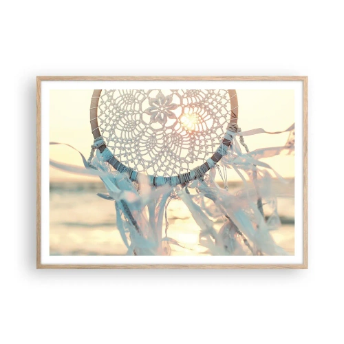 Affisch i ram av ljusek - Spetstotem - 100x70 cm