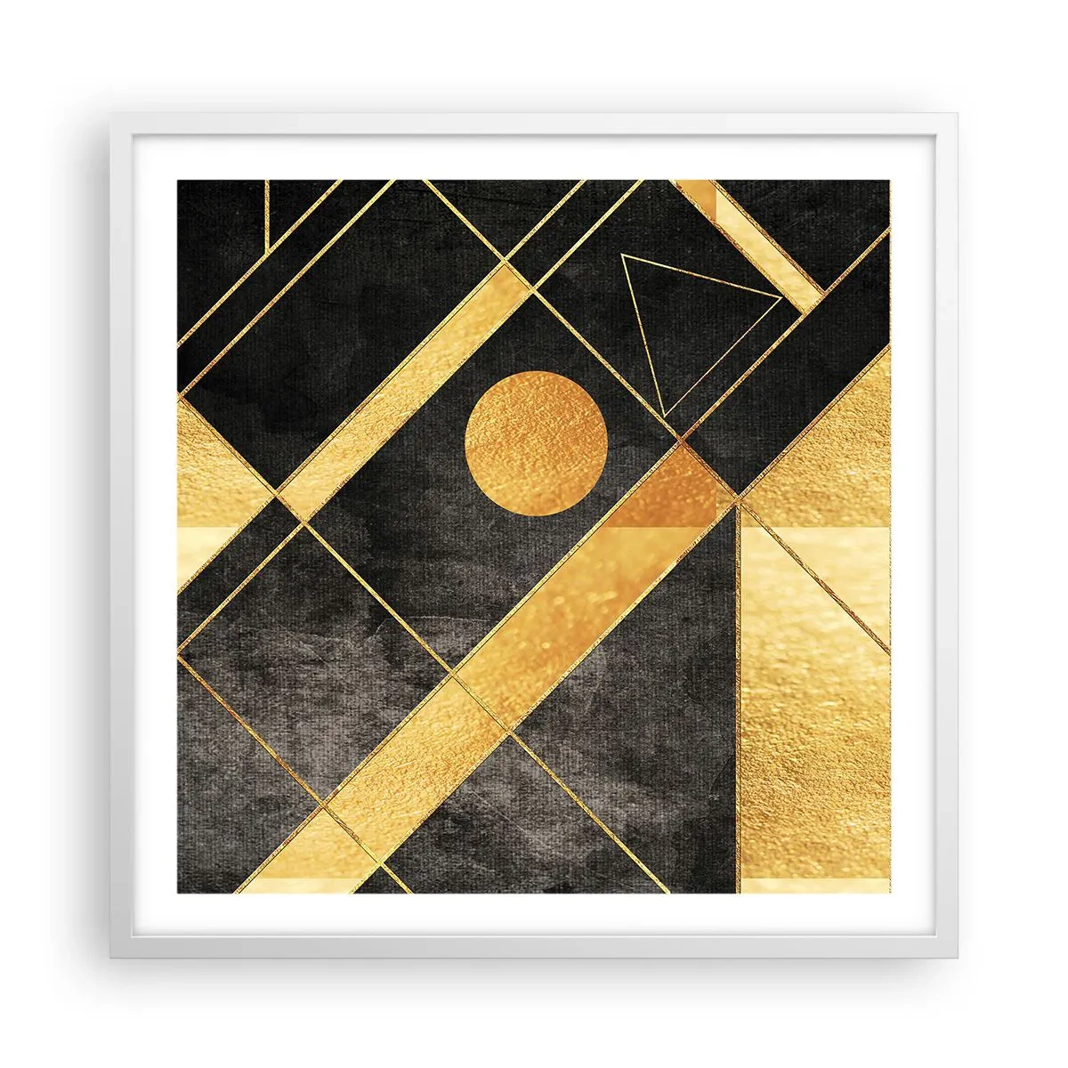 Affisch i vit ram - Öknens sol - 60x60 cm