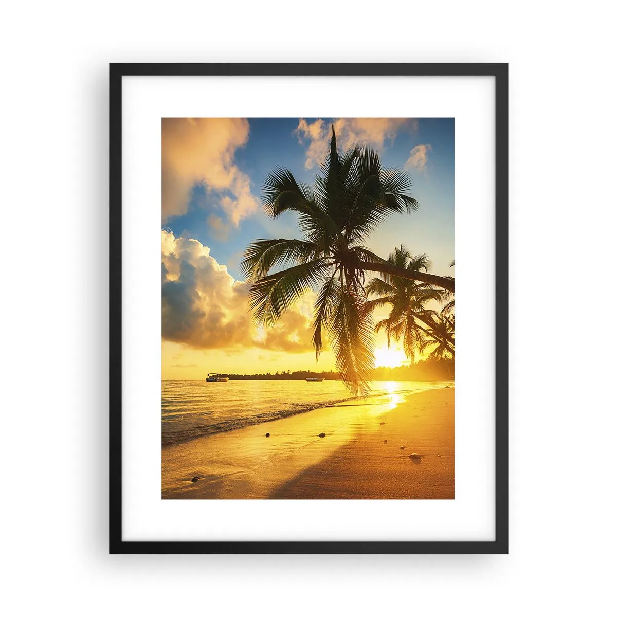 Affisch i svart ram - Karibisk dröm - 40x50 cm
