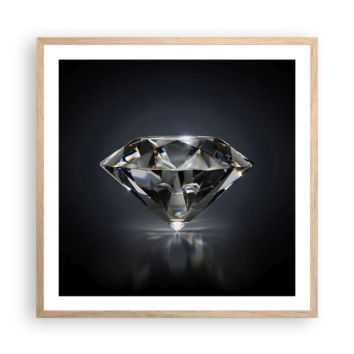 Affisch i ram av ljusek - Bästa flickvännen - 60x60 cm