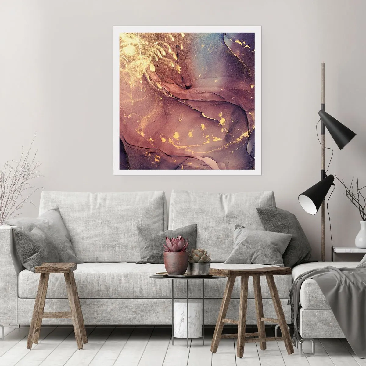 Affisch - Materia och ande - 60x60 cm