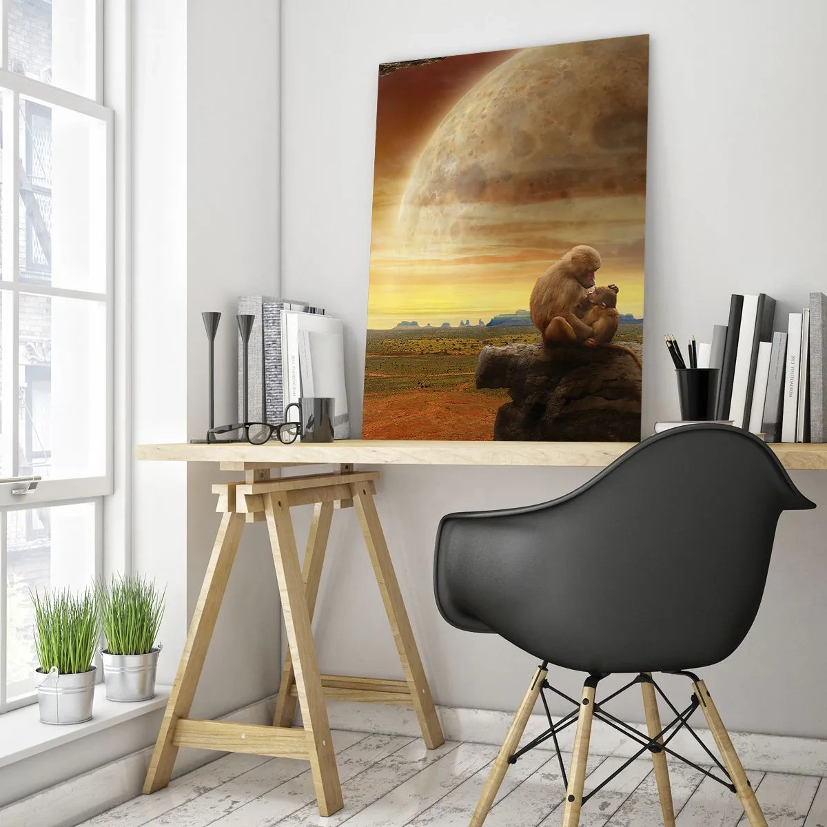 Glastavla - Bild på glas - Samma kärlek överallt - 50x70 cm