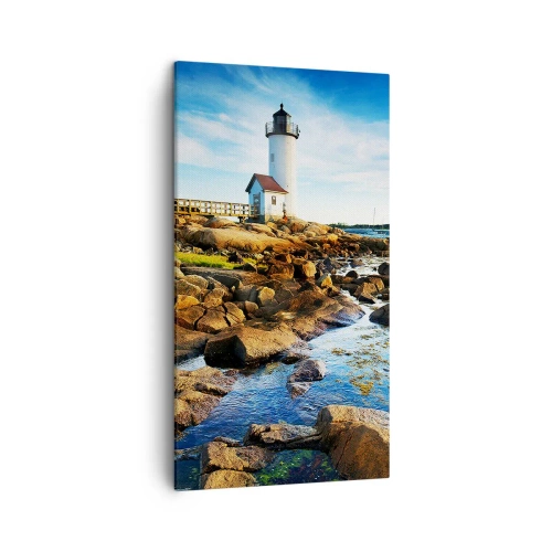 Canvastavla - Bild på duk - Kom lyckligt tillbaka, jag väntar - 45x80 cm