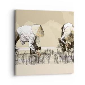 Canvastavla - Bild på duk - Lyckad skörd - 30x30 cm