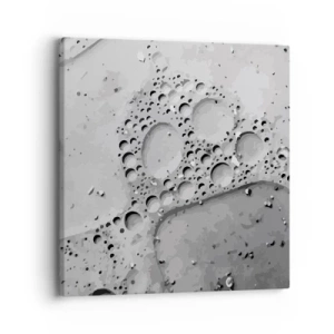Canvastavla - Bild på duk - Spår efter skum - 30x30 cm