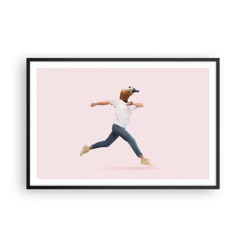 Affisch i svart ram - En nypa absurd - 91x61 cm