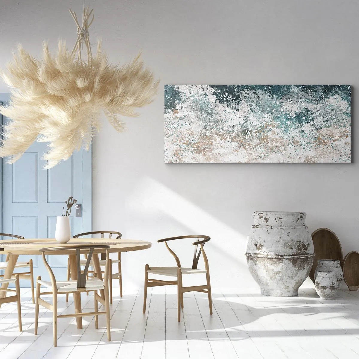 Canvastavla - Bild på duk - Berättelser från havet - 140x50 cm