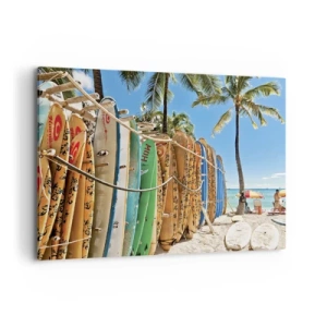 Canvastavla - Bild på duk - Solig lek - 100x70 cm