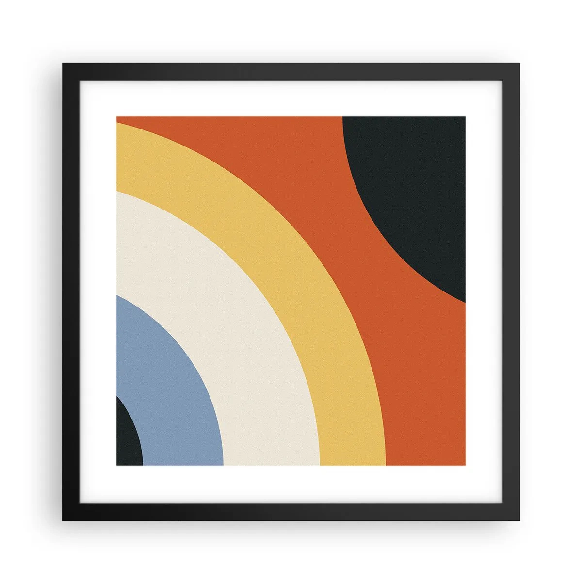 Affisch i svart ram - Mot varandra - 40x40 cm