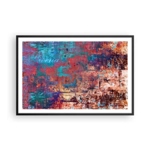 Affisch i svart ram - Minne och icke-minne - 91x61 cm