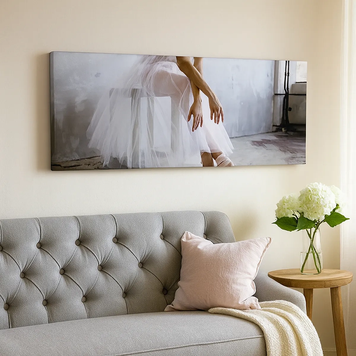 Canvastavla - Bild på duk - Innan rampljuset tänds - 30x30 cm