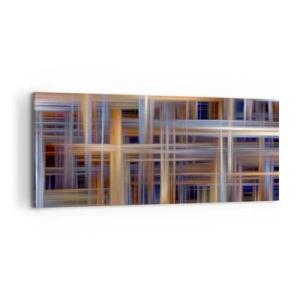 Canvastavla - Bild på duk - Vävd av ljus - 100x40 cm