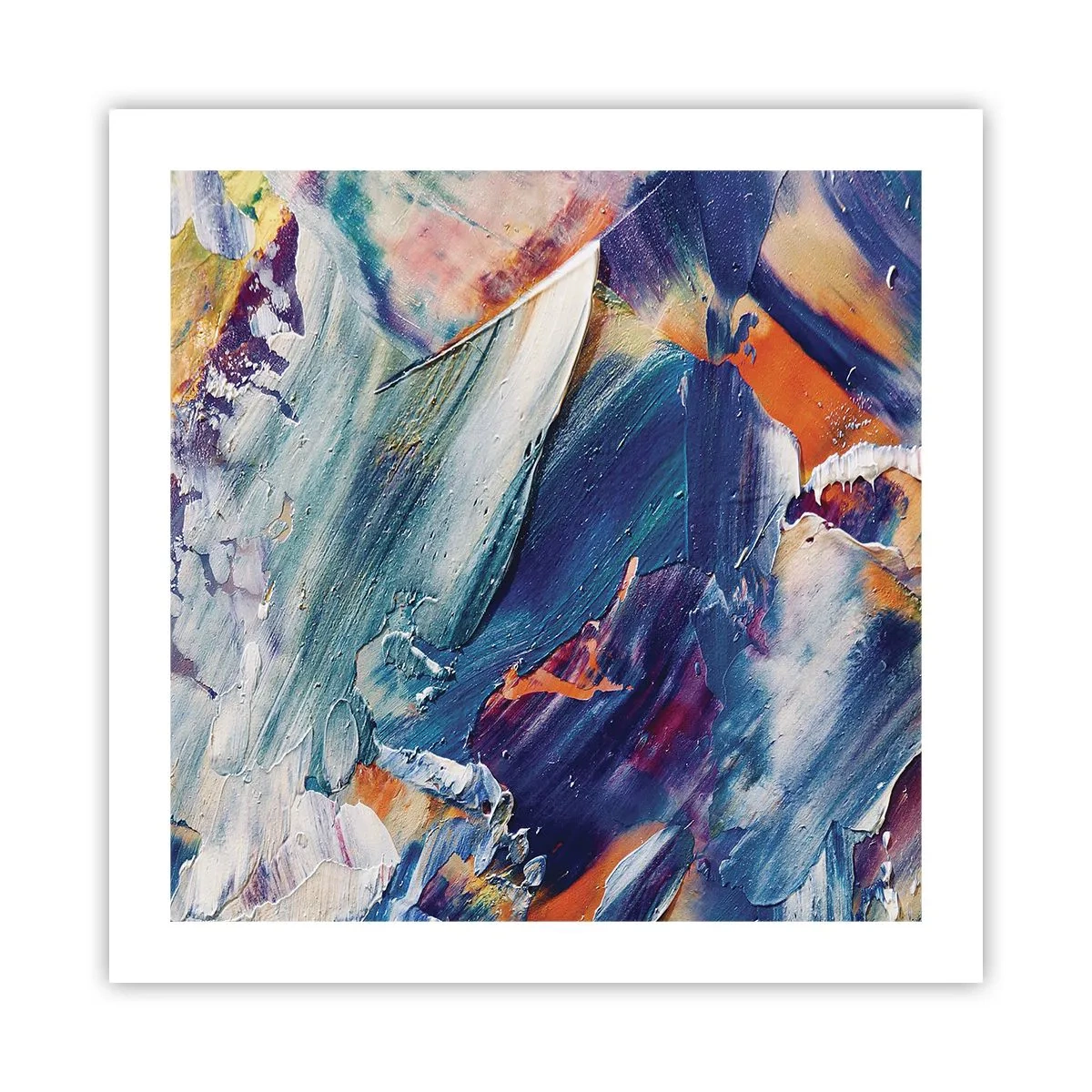 Affisch - Färgkaos - 50x50 cm