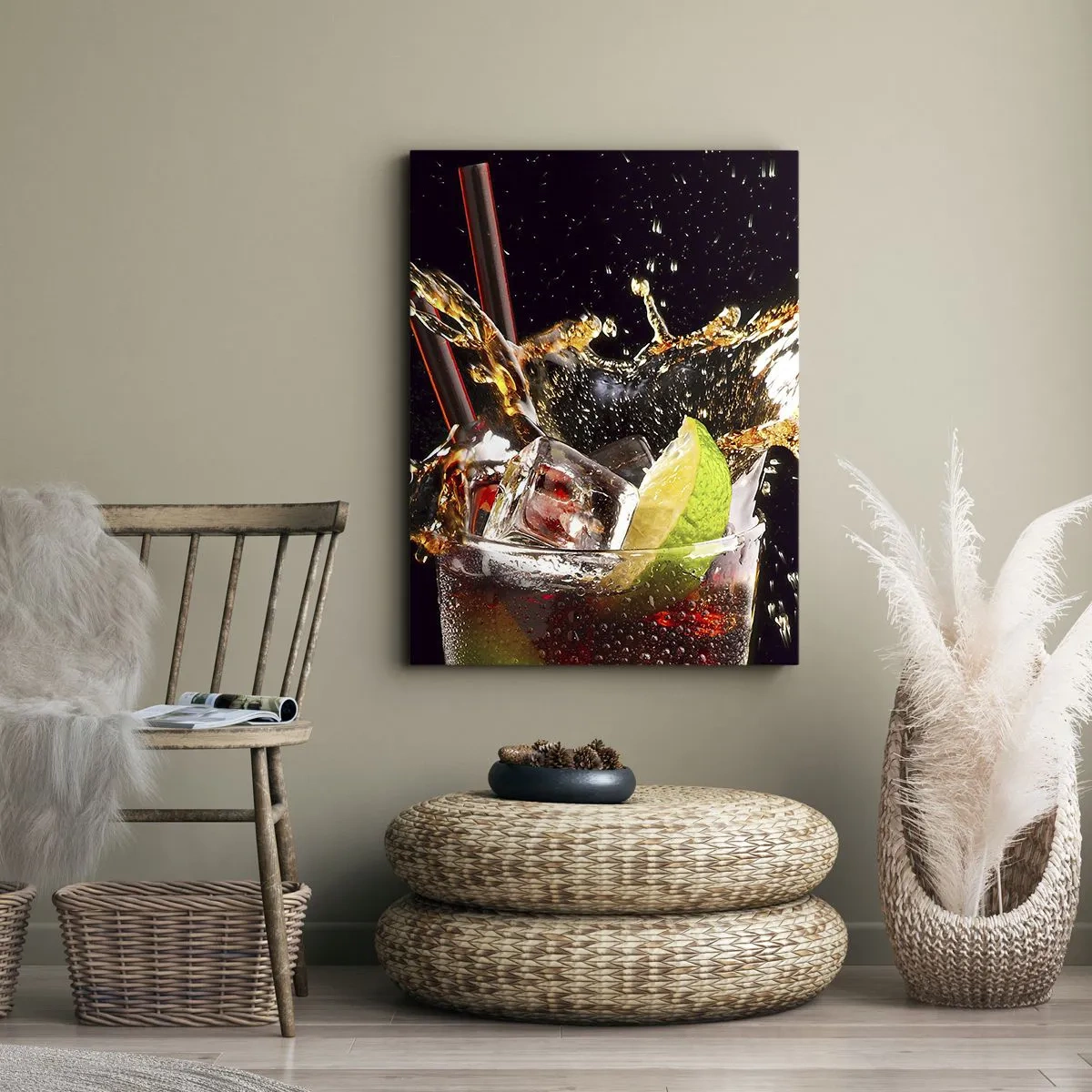 Canvastavla - Bild på duk - Färgernas glädje och energi - 50x70 cm