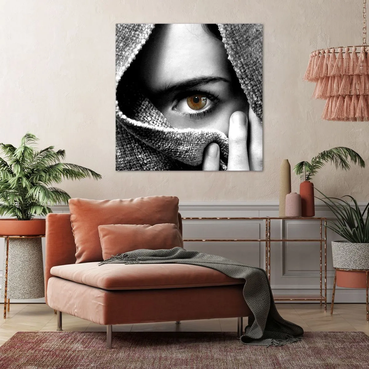 Canvastavla - Bild på duk - Lär känna hemligheten - 70x70 cm