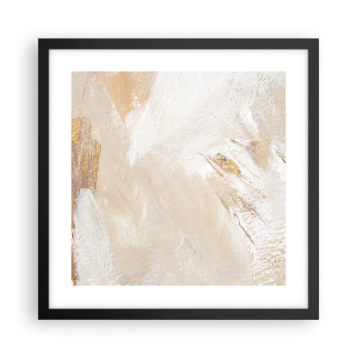 Affisch i svart ram - Pastellfärgad komposition - 40x40 cm