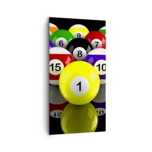 Canvastavla - Bild på duk - Olika spelfärger - 65x120 cm