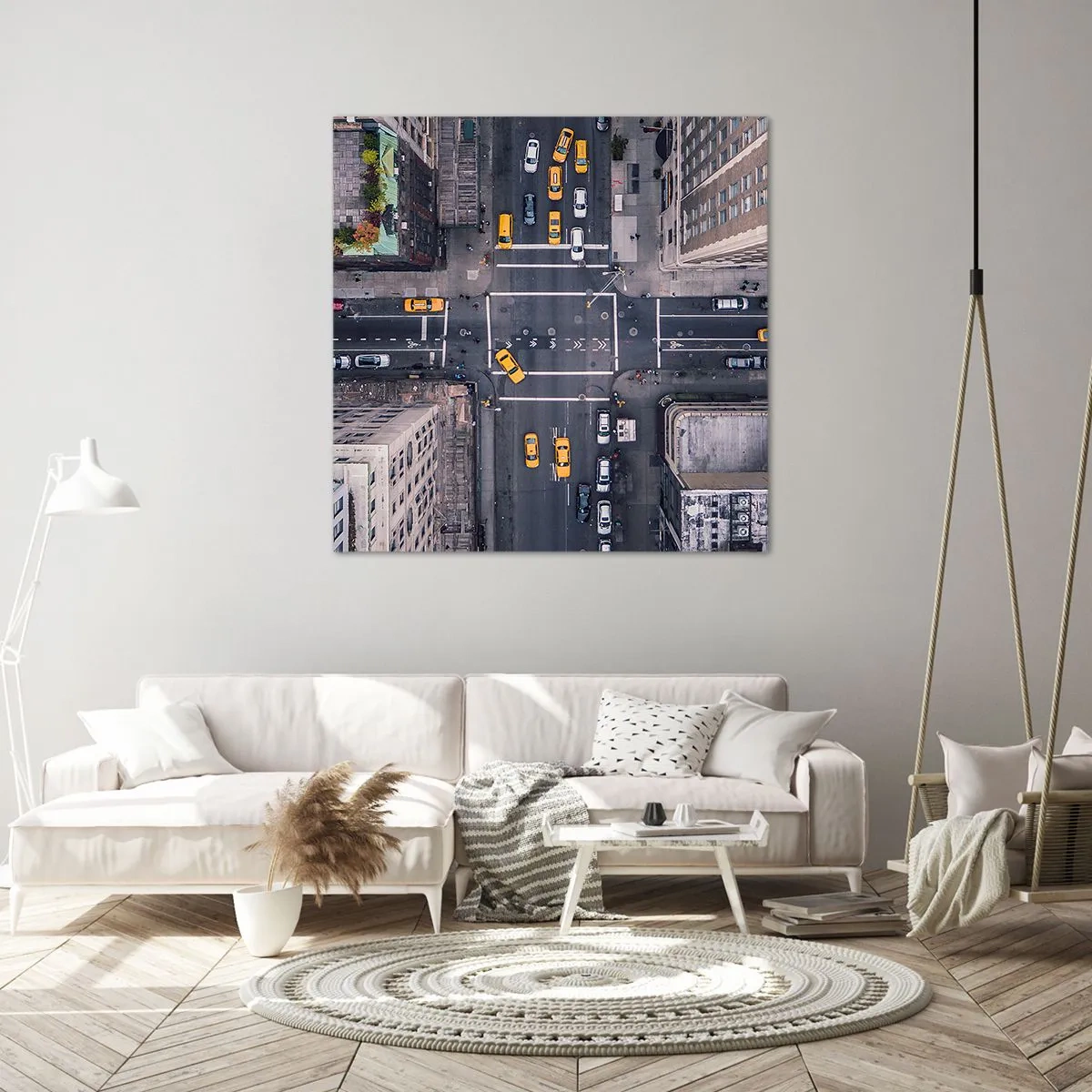 Canvastavla - Bild på duk - Enkelt val - 40x40 cm