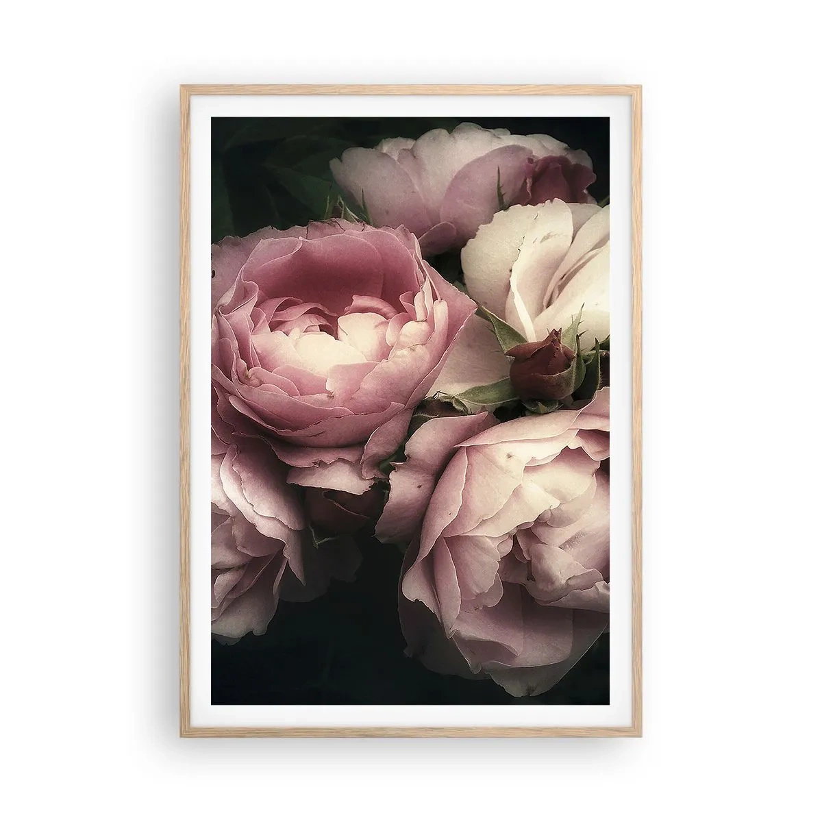 Affisch i ram av ljusek - Belle epoque charm - 70x100 cm