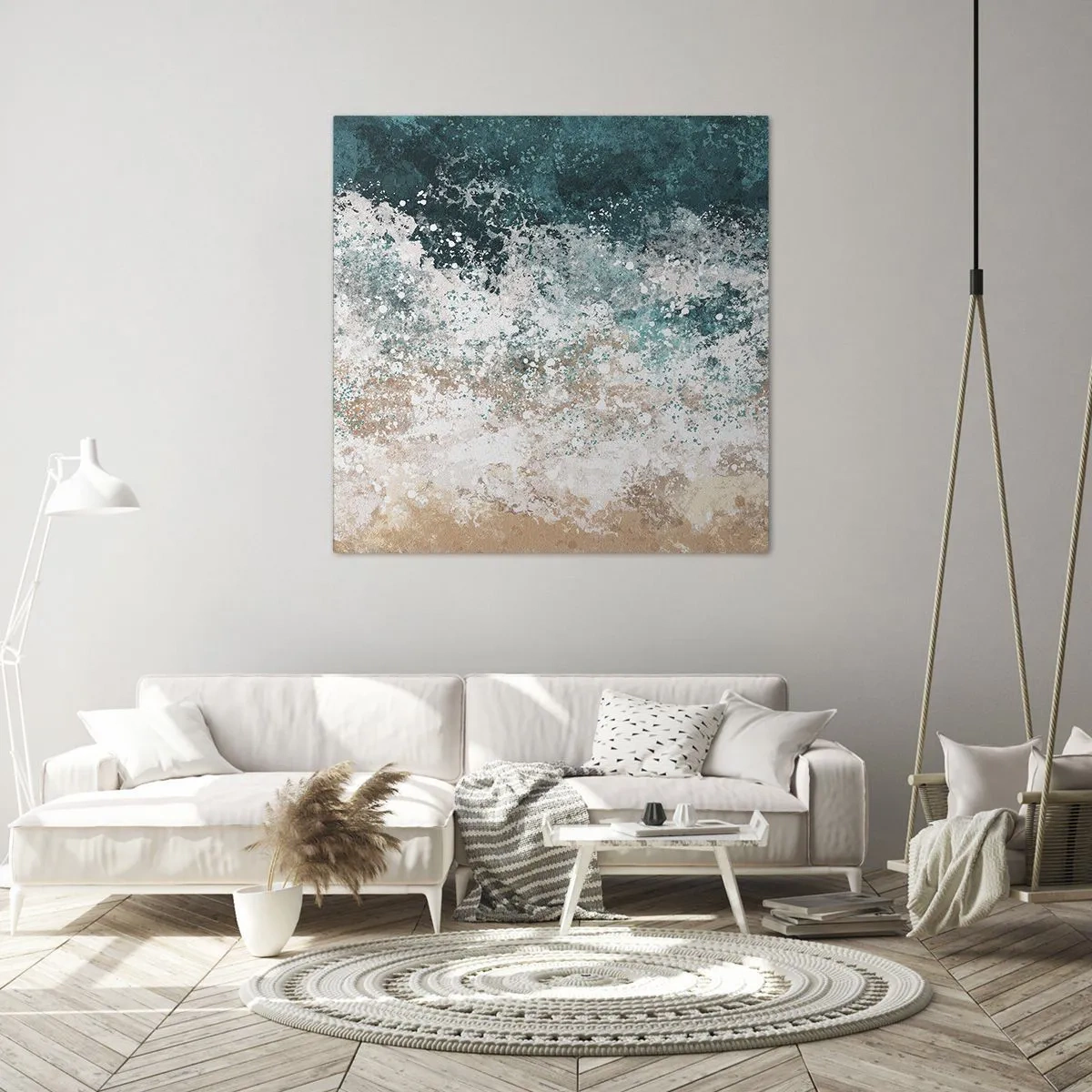 Canvastavla - Bild på duk - Berättelser från havet - 60x60 cm