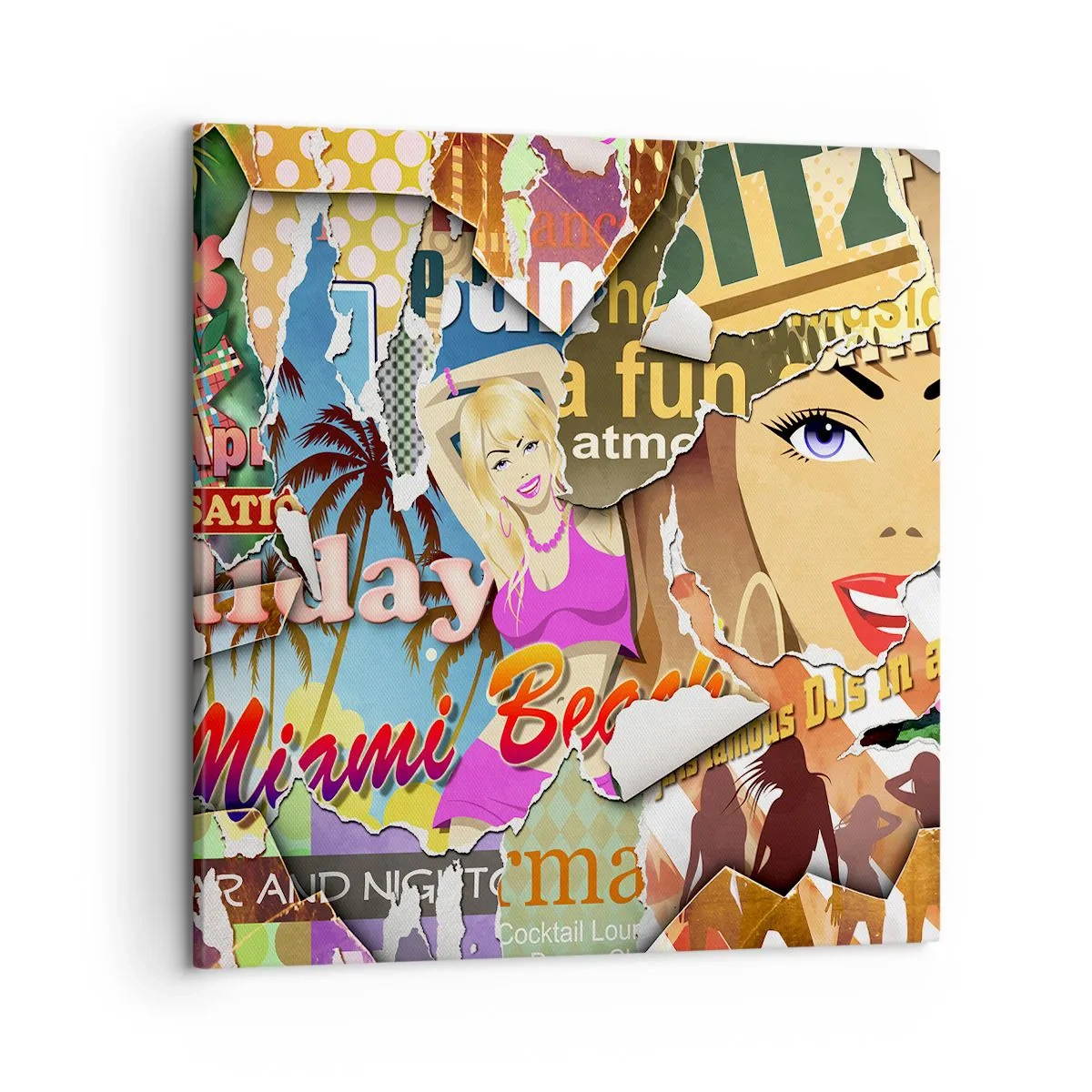 Canvastavla - Bild på duk - Sommarens återblickar - 50x50 cm