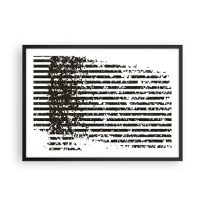 Affisch i svart ram - Rytm och brus - 70x50 cm