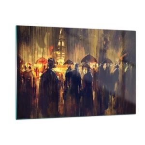 Glastavla - Bild på glas - Regnbekännare - 120x80 cm