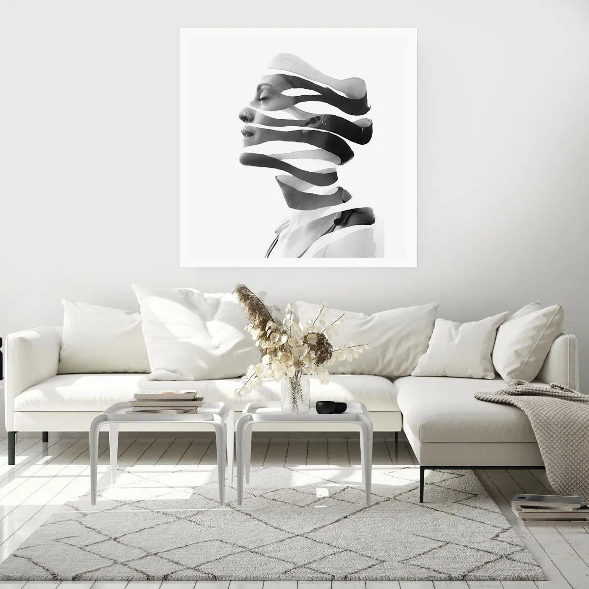 Affisch - Surrealistisk porträtt - 50x50 cm